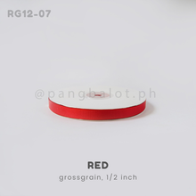 Load image into Gallery viewer, Ribbon: GROSSGRAIN, Plain - 1/2 inch (PER YARD)