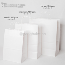 Load image into Gallery viewer, Kraft Paper Bag (brown & white)