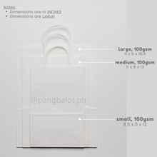 Load image into Gallery viewer, Kraft Paper Bag (brown & white)