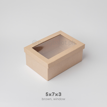 Load image into Gallery viewer, Kraftbox: BROWN (regular & window)