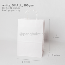 Load image into Gallery viewer, Kraft Paper Bag (brown & white)
