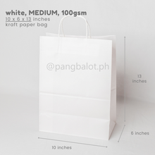 Load image into Gallery viewer, Kraft Paper Bag (brown & white)