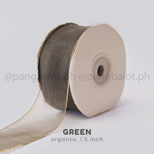 Load image into Gallery viewer, Ribbon: ORGANZA, Plain - 1 inch & 1.5 inch (PER YARD)