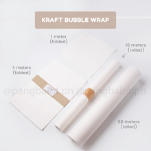 Load image into Gallery viewer, Kraft Bubble Wrap (50cm width) - 1m & 3m (folded)