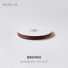 Load image into Gallery viewer, Ribbon: GROSSGRAIN, Plain - 1/2 inch (PER YARD)