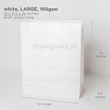 Load image into Gallery viewer, Kraft Paper Bag (brown & white)