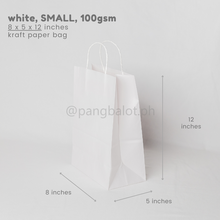 Load image into Gallery viewer, Kraft Paper Bag (brown & white)