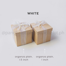 Load image into Gallery viewer, Ribbon: ORGANZA, Plain - 1 inch & 1.5 inch (PER YARD)