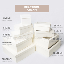 Load image into Gallery viewer, Kraftbox: CREAM (regular & window)