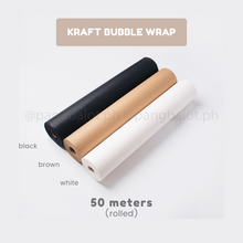 Load image into Gallery viewer, Kraft Bubble Wrap (50cm width) - 1m & 3m (folded)