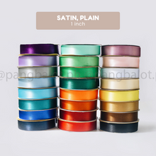 Load image into Gallery viewer, Ribbon: SATIN, double edge - 1 inch (PER YARD)