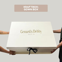 Load image into Gallery viewer, Kraftbox: Gown box ๐จ๐ฃ๐ฅ๐-๐ข๐ฅ๐๐๐ฅ๐จ