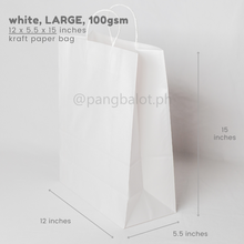 Load image into Gallery viewer, Kraft Paper Bag (brown & white)