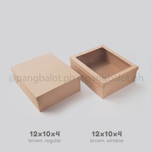 Load image into Gallery viewer, Kraftbox: BROWN (regular & window)