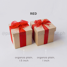 Load image into Gallery viewer, Ribbon: ORGANZA, Plain - 1 inch & 1.5 inch (PER YARD)