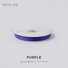 Load image into Gallery viewer, Ribbon: GROSSGRAIN, Plain - 1/2 inch (PER YARD)