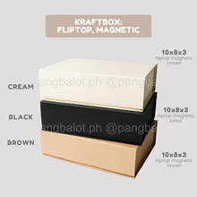 Load image into Gallery viewer, Kraftbox: Fliptop MAGNETIC (brown, black, cream)