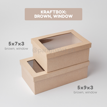 Load image into Gallery viewer, Kraftbox: BROWN (regular & window)