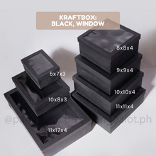 Load image into Gallery viewer, Kraftbox: BLACK (regular & window)