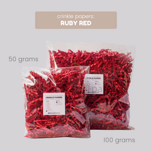 Load image into Gallery viewer, Crinkle Papers - RUBY RED (50g & 100g)