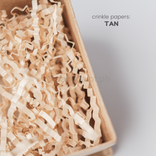 Load image into Gallery viewer, Crinkle Papers - TAN (50g & 100g)