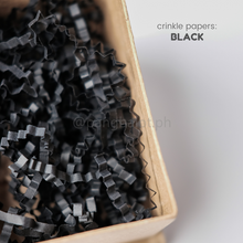 Load image into Gallery viewer, Crinkle Papers - BLACK (50g & 100g)