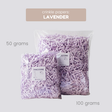Load image into Gallery viewer, Crinkle Papers - LAVENDER (50g & 100g)