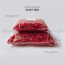 Load image into Gallery viewer, Crinkle Papers - RUBY RED (50g & 100g)
