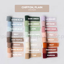 Load image into Gallery viewer, Ribbon: CHIFFON, Plain - 1.5 inch