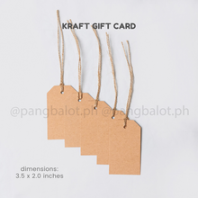 Load image into Gallery viewer, Gift Card (kraft), 300gsm