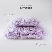 Load image into Gallery viewer, Crinkle Papers - LAVENDER (50g & 100g)