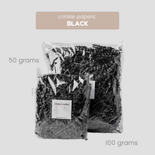 Load image into Gallery viewer, Crinkle Papers - BLACK (50g & 100g)
