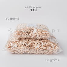 Load image into Gallery viewer, Crinkle Papers - TAN (50g & 100g)