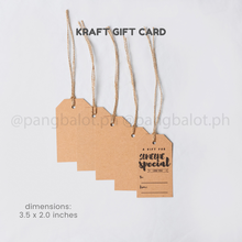 Load image into Gallery viewer, Gift Card (kraft), 300gsm