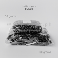 Load image into Gallery viewer, Crinkle Papers - BLACK (50g & 100g)