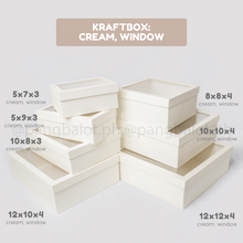 Load image into Gallery viewer, Kraftbox: CREAM (regular & window)