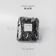 Load image into Gallery viewer, Crinkle Papers - BLACK (50g & 100g)