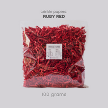 Load image into Gallery viewer, Crinkle Papers - RUBY RED (50g & 100g)