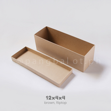 Load image into Gallery viewer, Kraftbox: WINE/TUMBLER BOX - 12x4x4 (brown, black, cream)