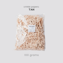 Load image into Gallery viewer, Crinkle Papers - TAN (50g & 100g)