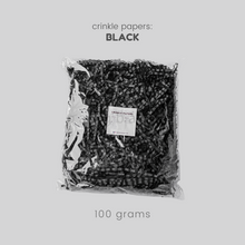 Load image into Gallery viewer, Crinkle Papers - BLACK (50g & 100g)