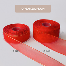 Load image into Gallery viewer, Ribbon: ORGANZA, Plain - 1 inch & 1.5 inch (PER YARD)