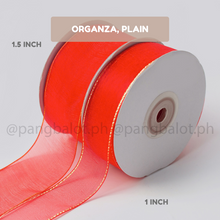 Load image into Gallery viewer, Ribbon: ORGANZA, Plain - 1 inch & 1.5 inch (PER YARD)