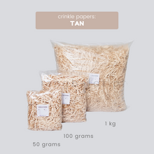 Load image into Gallery viewer, Crinkle Papers - TAN (50g & 100g)