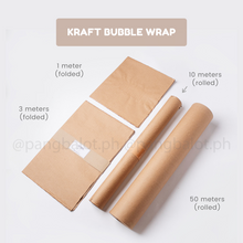 Load image into Gallery viewer, Kraft Bubble Wrap (50cm width) - 1m & 3m (folded)
