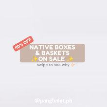 Load image into Gallery viewer, Native Pandan - (SALE) box & basket