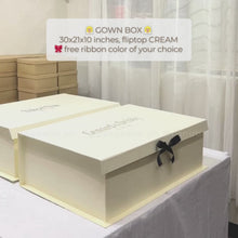 Load and play video in Gallery viewer, Kraftbox: Gown box ๐จ๐ฃ๐ฅ๐-๐ข๐ฅ๐๐๐ฅ๐จ