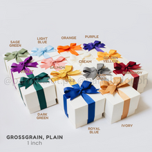 Load image into Gallery viewer, Ribbon: GROSSGRAIN, Plain - 1 inch (PER YARD)