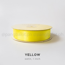 Load image into Gallery viewer, Ribbon: SATIN, double edge - 1 inch (PER YARD)