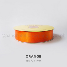 Load image into Gallery viewer, Ribbon: SATIN, double edge - 1 inch (PER YARD)